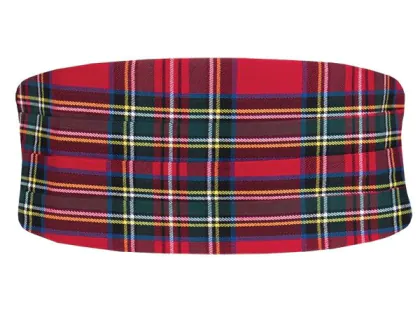 Kummerbund, Rotes Schottenkaro