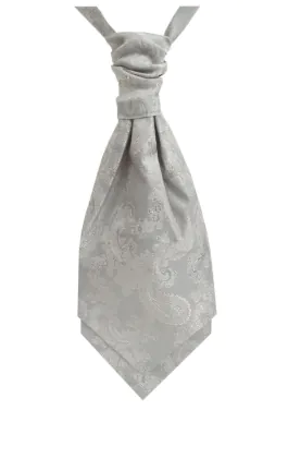Dobell Plastron, Paisley, Silber