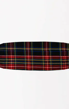 Marineblaue Schottenkaro Kummerbund
