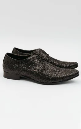 Schuhe, Schwarz, Glitzer