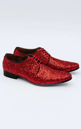 Schuhe, Rot, Glitzer