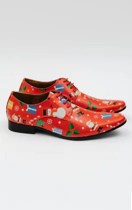 Rote Festliche Weihnachts Schuhe