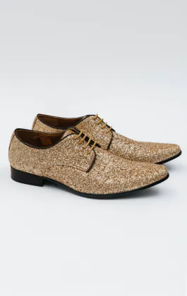 Schuhe, Gold, Glitzer