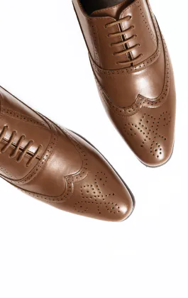 Tan Oxford Brogue Schuhe