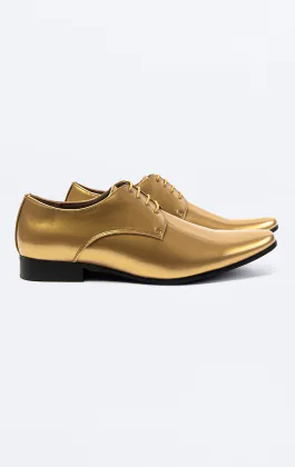 Moderne Goldene Lackschuhe
