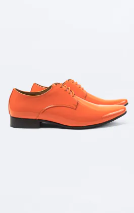 Moderne Orange Lackschuhe