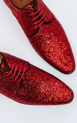 Schuhe, Rot, Glitzer