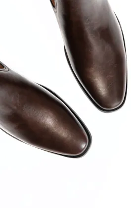Dunkelbraune Chelsea Stiefel