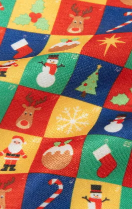 Adventskalender Weihnachts Einstecktuch