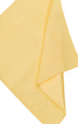 Hellgelb Einstecktuch, Dupion-Optik