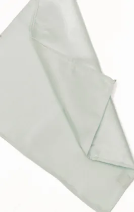 Hellgrün Einstecktuch, Dupion-Optik