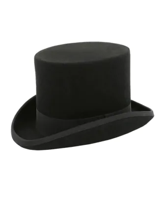 Dobell Zylinder, Schwarz, 100% Wollfilz