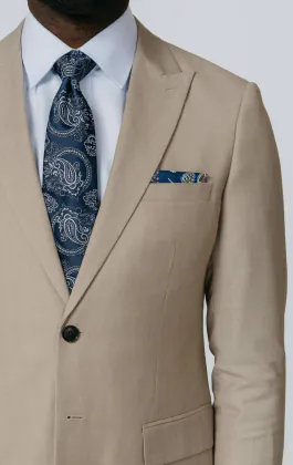 Stone Sharkskin Slim Fit Anzug Jackett