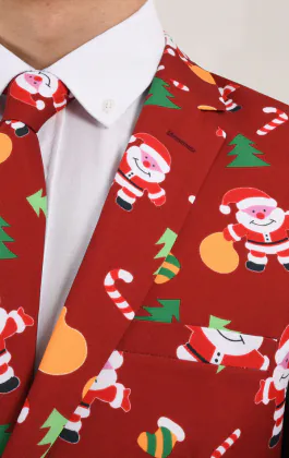 Happy Santa Weihnachts Anzug Jackett
