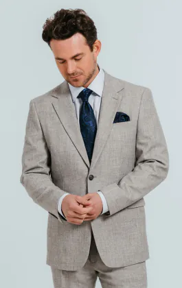 Graue Flanell Anzug Jackett
