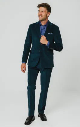 Teal Cordanzug