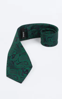 Grüne Paisley-Krawatte