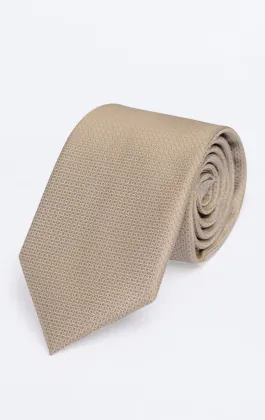 Taupe strukturierte Krawatte