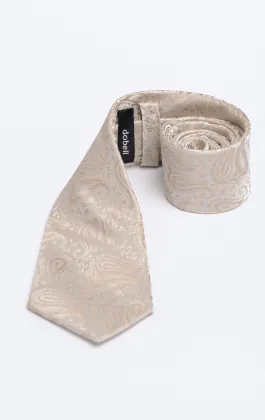 Champagnerfarben Paisley-Muster Krawatte
