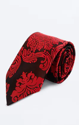 Dobell Krawatte, Viktorianisches Muster, Rot