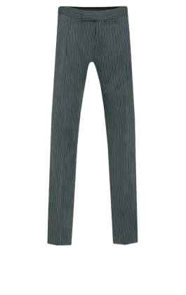 Dobell Cut Hose für Jungen, schwarz-grau getreift
