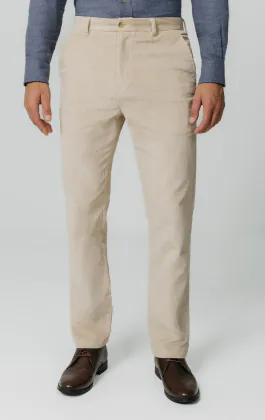 Beige Cord-Lässig-Hose