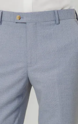 Hellblaue Hopsack-Anzug Hose
