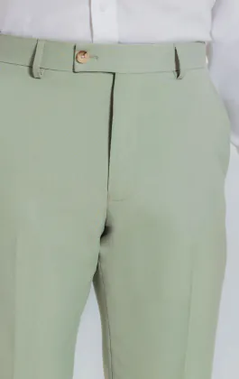 Dobell Hellgrüne Anzug Hose