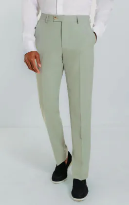 Dobell Hellgrüne Anzug Hose