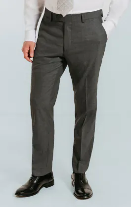Dobell Grau Anzug Hose