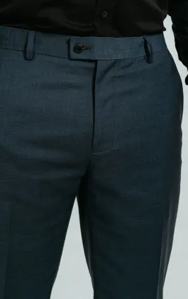 Dobell Anzug Hose, Türkisblau
