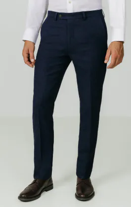 Dobell Donegal Tweed Hose, Marineblau