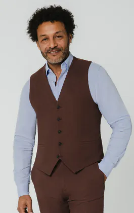 Mokka Leinen Weste