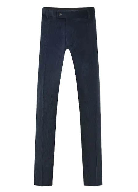 Marineblaue Cordhose