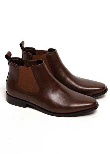 Dunkelbraune Chelsea Stiefel